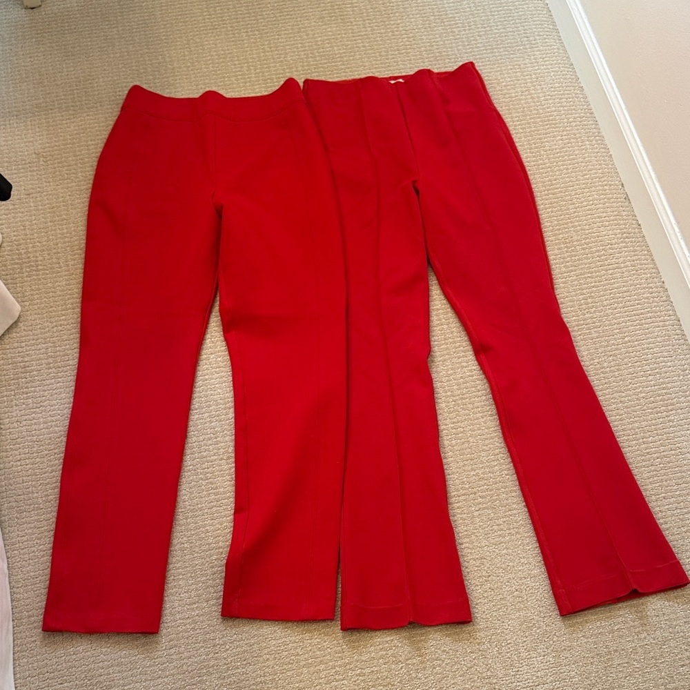 SPANX Vibrant Red Straight Leg Pant